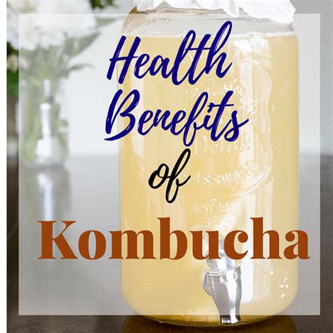 kombucha health benefits proven
